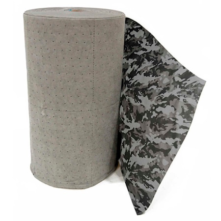 Global Industrial Sorbent Mat, Universal, 32 in x 150 in, Gray, Polypropylene 670641